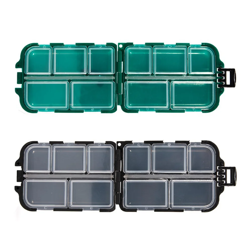 

2Pcs Fishing Gear Box Sturdy Compartmented Container for Fishing Supplies Tackle Storage Organizer Portable Design