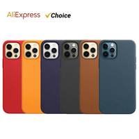 Official Leather Magnetic Case For Apple iPhone 12 Pro Max 12 Mini Case With Magsafe Wireless Charging 12Pro Drop Protect Cover