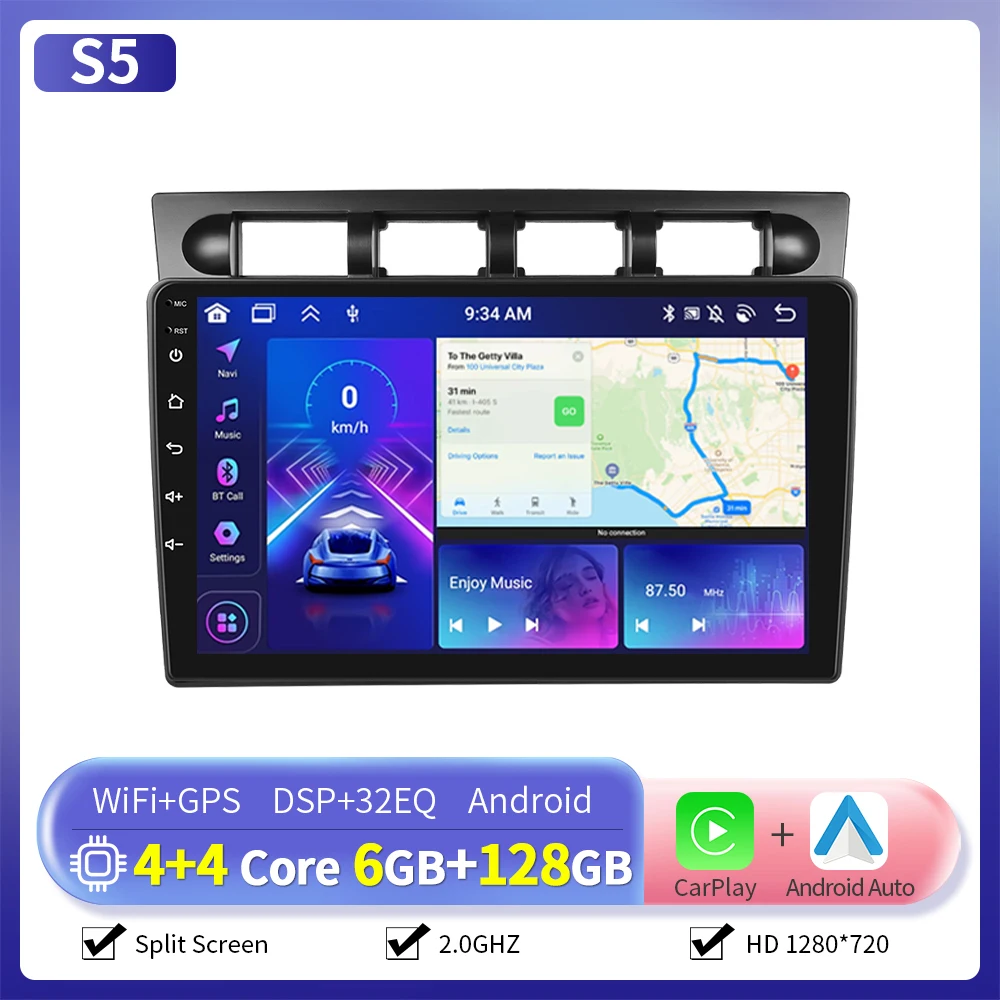 Camecho Autoradio Voor Kia Morning/Picanto 2007/EURO STAR 2001-2011 CarPlay Android Auto Intelligente systemen GPS Stereo