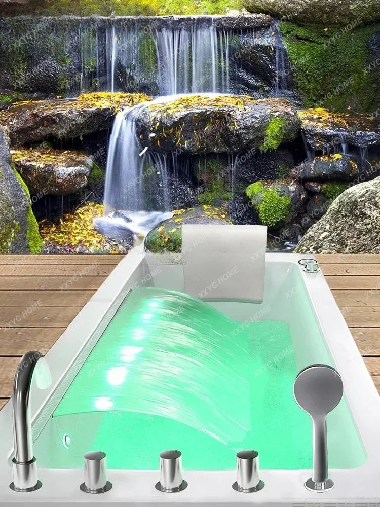 AABuilt-in Great Falls Home Adult Surf Jacuzzi 1.4-1 Thermostatic Heated Bath