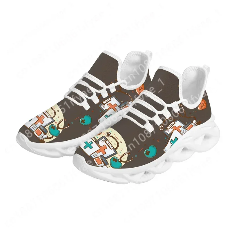 

Женская осенне-зимняя новая обувь для кормления на заказ, модная женская обувь на низком каблуке с принтом, больничная тема, женская обувь zapatilla