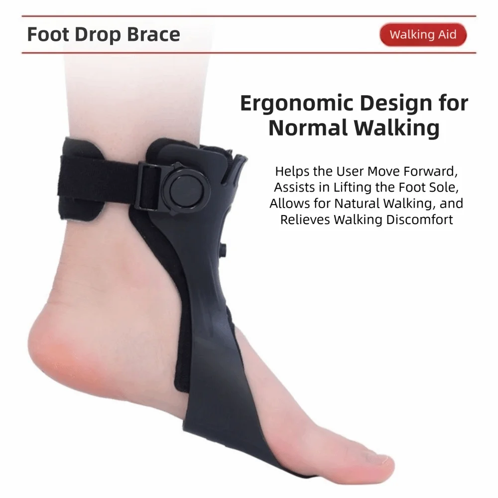 Lightweight AFO Foot Drop Brace Invisible Adjustable Buckle Ankle Brace Support Varus Foot Correction Pain Relief