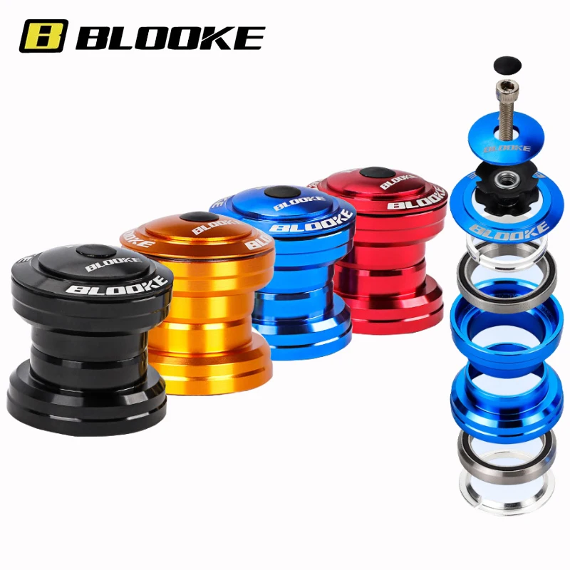 Blooke Bicycle Headset 34MM Integrated 1 1/8 Mtb Bike Steering Cups For Mountain Cycling Fork Bearing Box Column Press Vtt