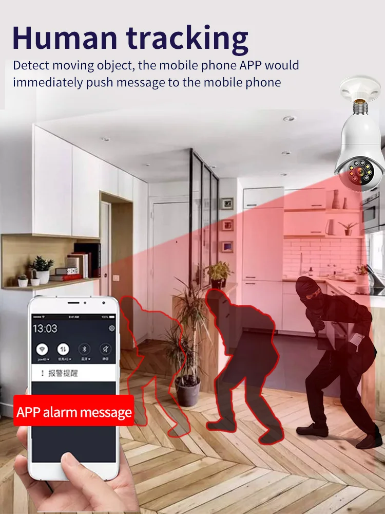 Kuwfi 2.4G HD Wifi IP Camera Wireless CCTV Camera Security Camera Auto Tracking Video Surveillance Indoor Wireless Two-Way Voice