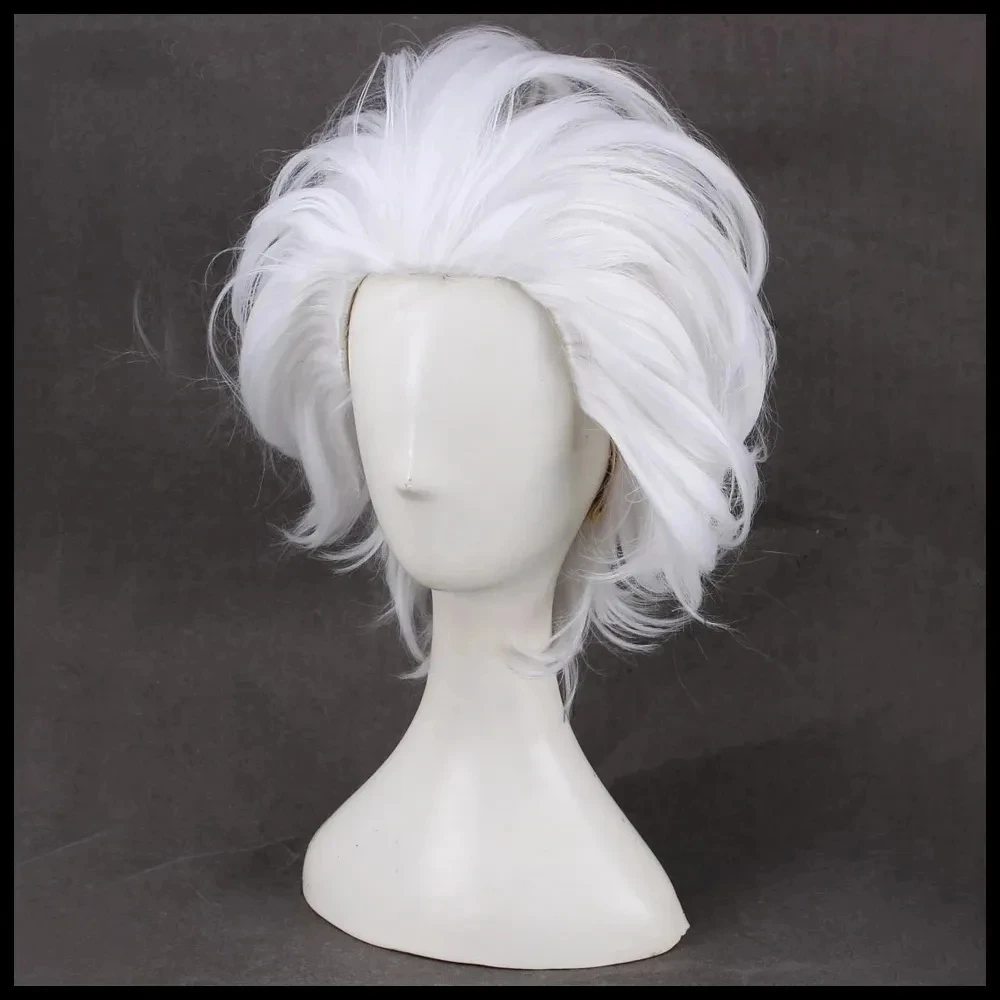 Ursula Cosplay Wig The little Mermaid White Short Hair for Adult Heat Resistant Synthetic Cosplay Wigs