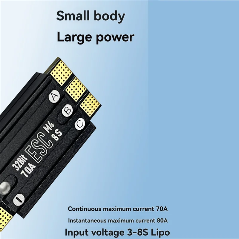 

M13K48K AM32 3-8S ESC For FPV Racing Drones 70A Single Electronic Speed Controller Enhanced Flight Stability