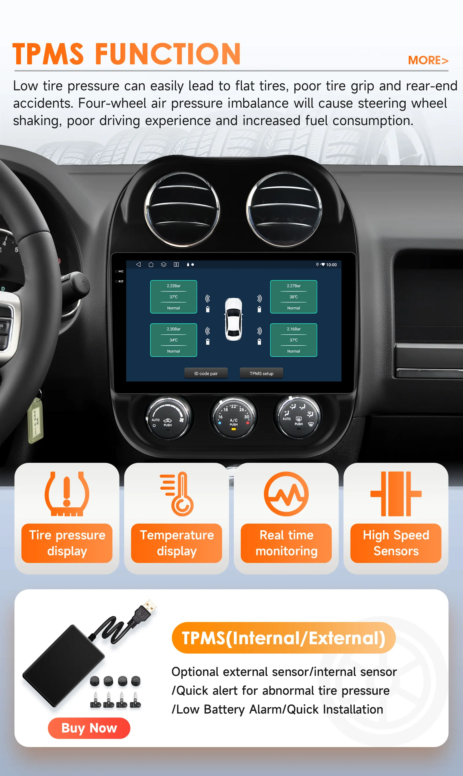 Hizpo Auto-Intelligenzsysteme für JEEP Compass Patriot 2011 - 2017 CarPlay Android Auto Radio Kein 2 Din 2din DVD QLED-Bildschirm RDS – Detail 35