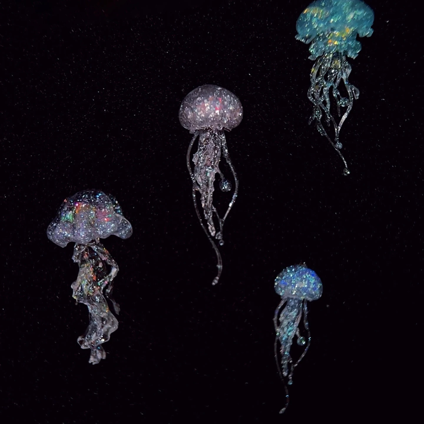 Creative Jellyfish Nail Art Moulds Silicone Dropper Mold Nail Decoration Molds Unique Manicures Jewelry Resin DIY Craft Material