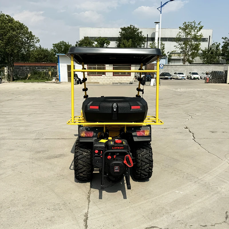 15Hp 4-Wheel Multifunctional Electric Start Snowmobile Street's Snow Removal Vehicle Brush Snowplow