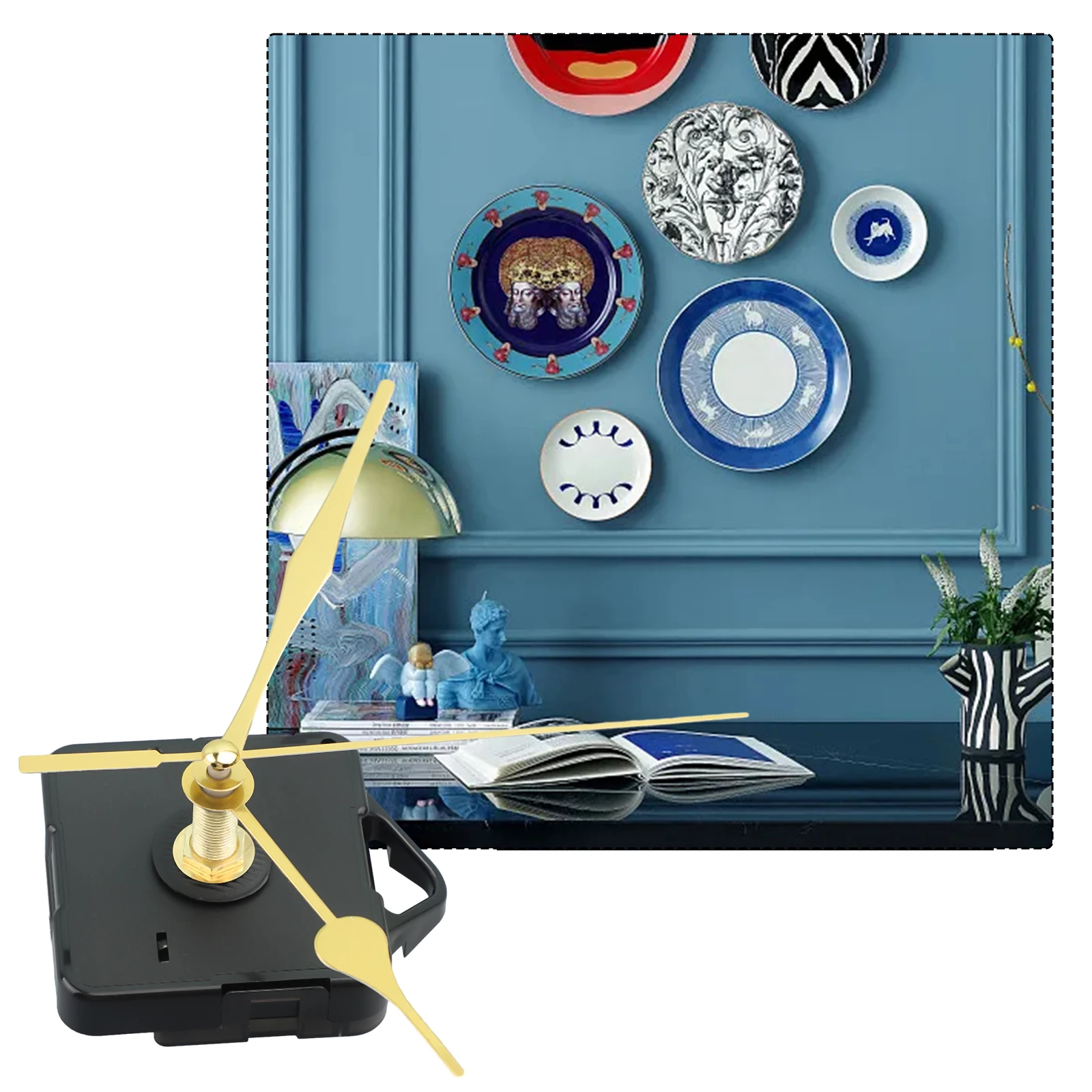 7pcs/set Brand New Home Clock Repair Set Replacement Parts Change Components Repair Kit Simple Design Spindle DIY