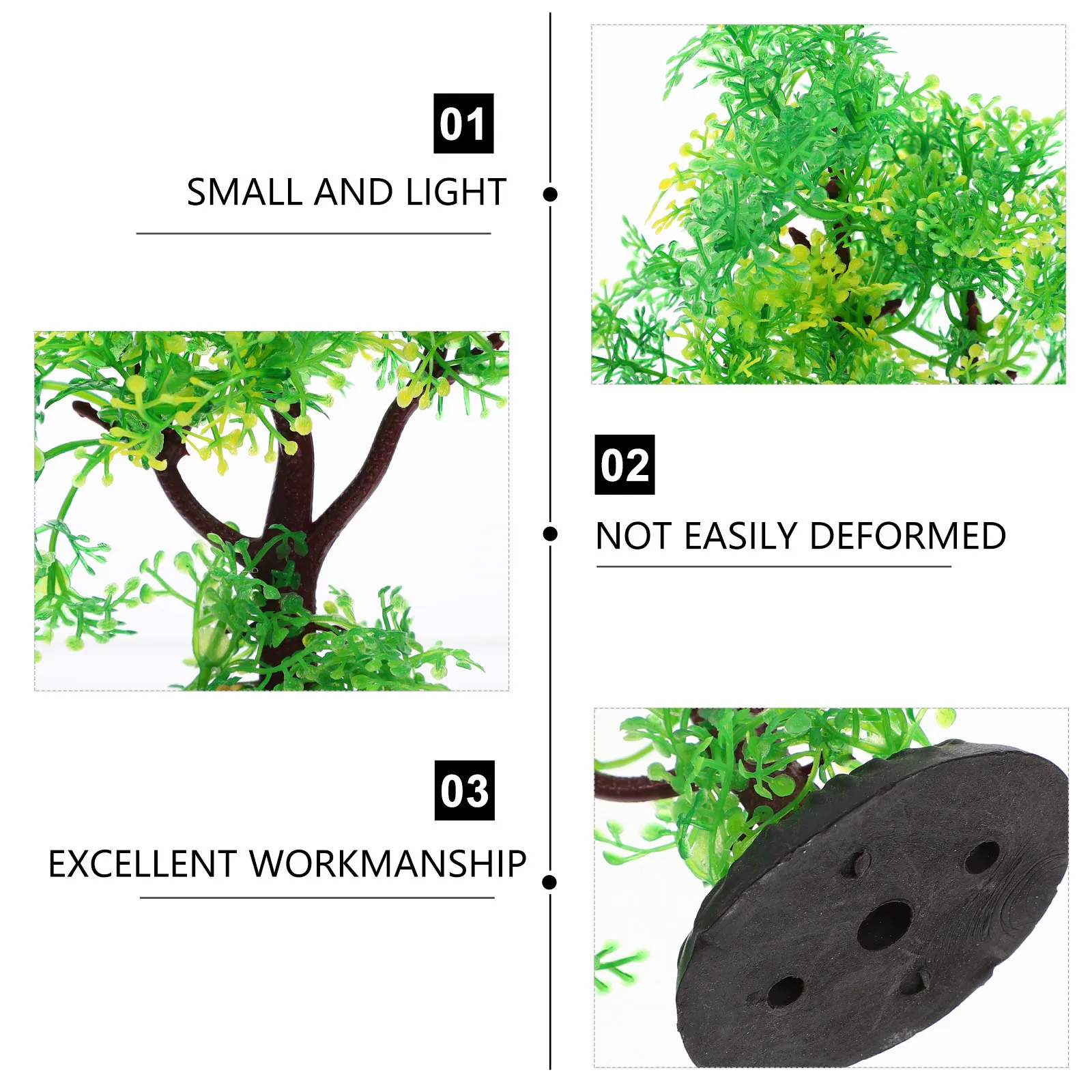 

2 Pcs Artificial Water Plants Fish Tank Decorations Lifelike Aquatic Plant Miniature Saltwater Freshwater Aquarium Accessories