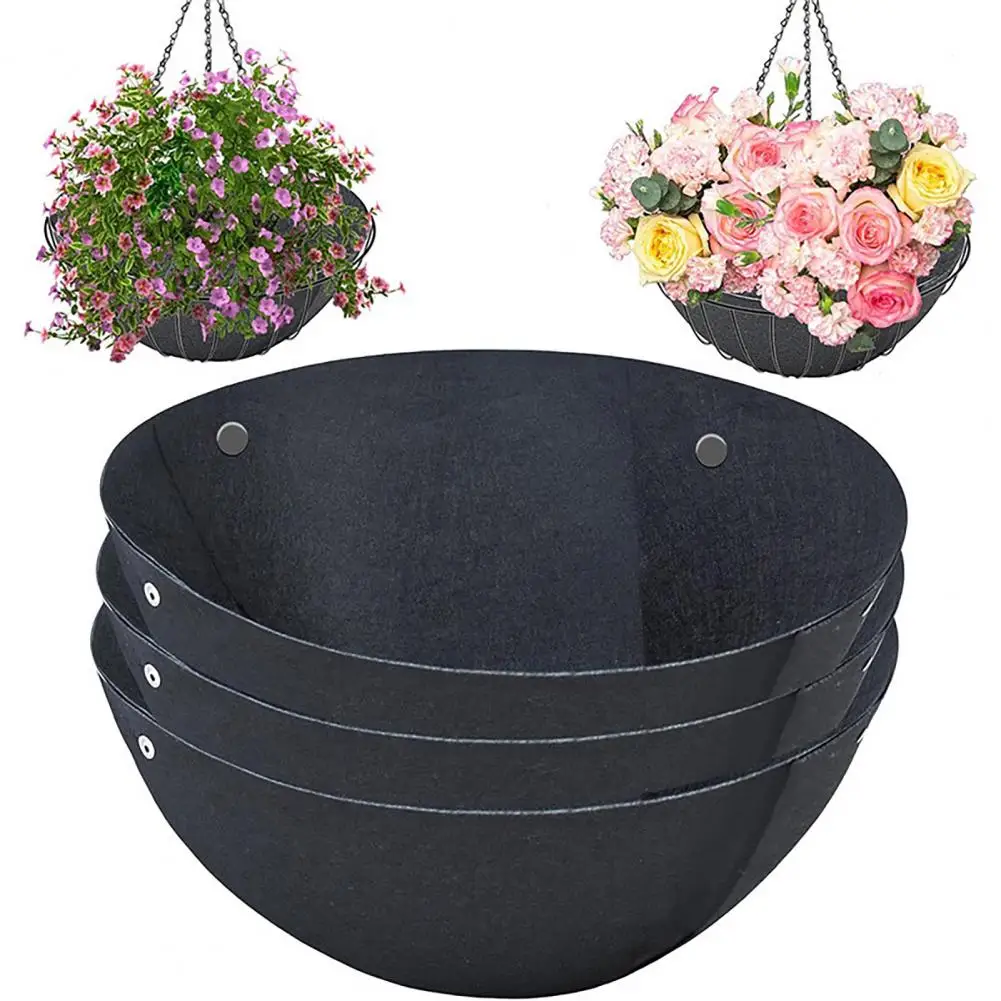 

Fence Flower Basket Liner Hanging Planter Pot Liners for Window Boxes Easy Installation Moisture-retaining Inserts for Flower