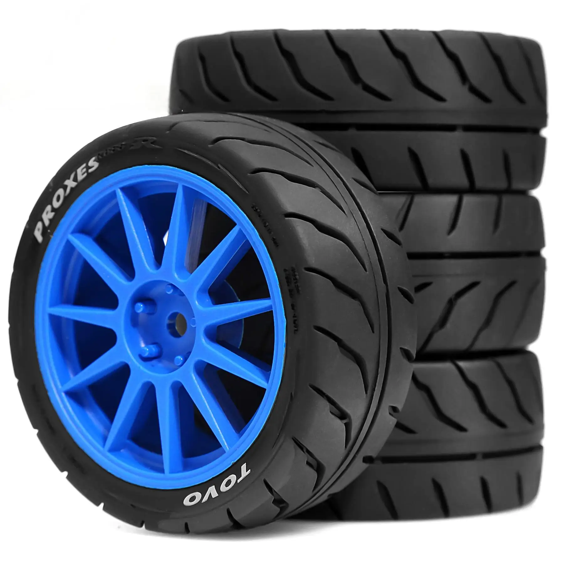 1/10 RC On Road Racing Tires And Wheels 12mm Hex Rally Street Tyres For 1:10 Scale Touring Drift Car Tamiya TT01 TT02 XV01 TA06 - view 2