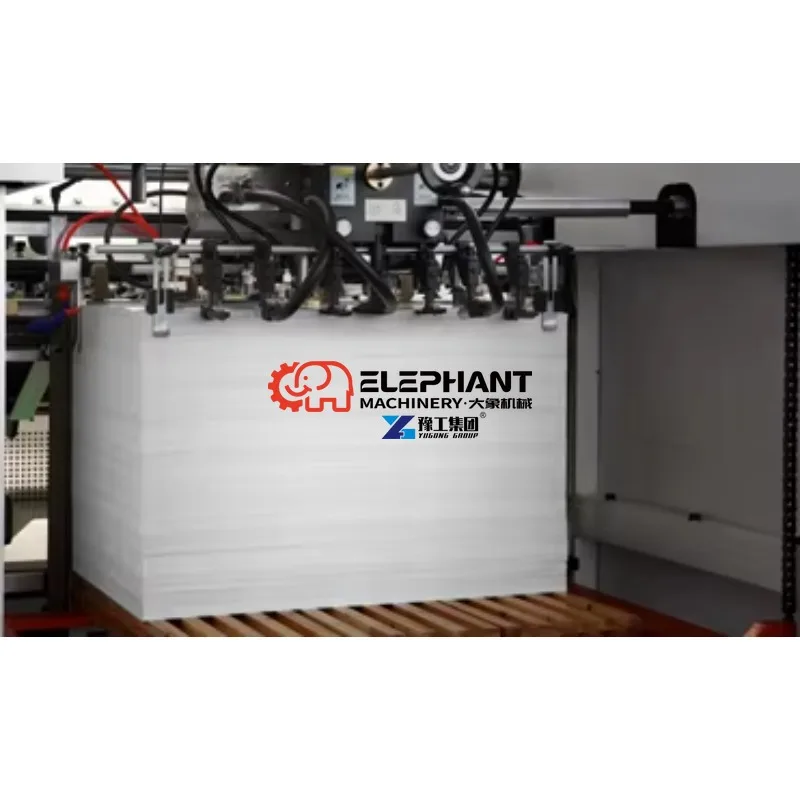 Flatbed Die Cutting Machine Electric Rotary Roller Type Industrial for Single Sheet Paper Box Pizza Wine Packaging Box Creasing