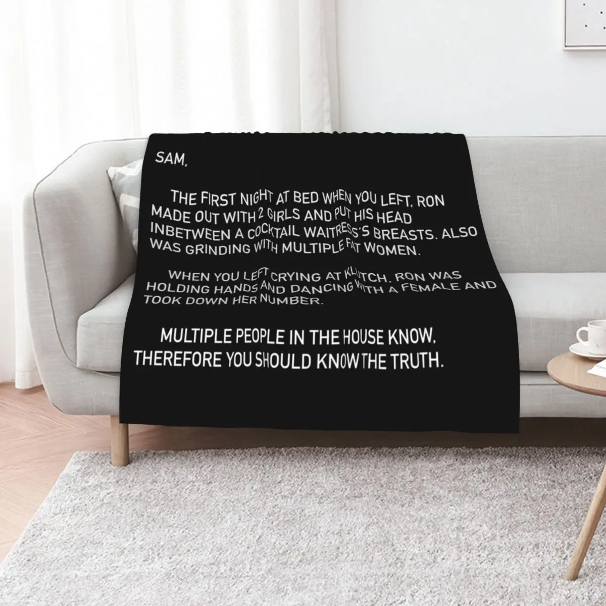 Jersey Shore Letter Throw Blanket warm winter Sofas decorative blankets ands Tourist Decorative Beds Blankets