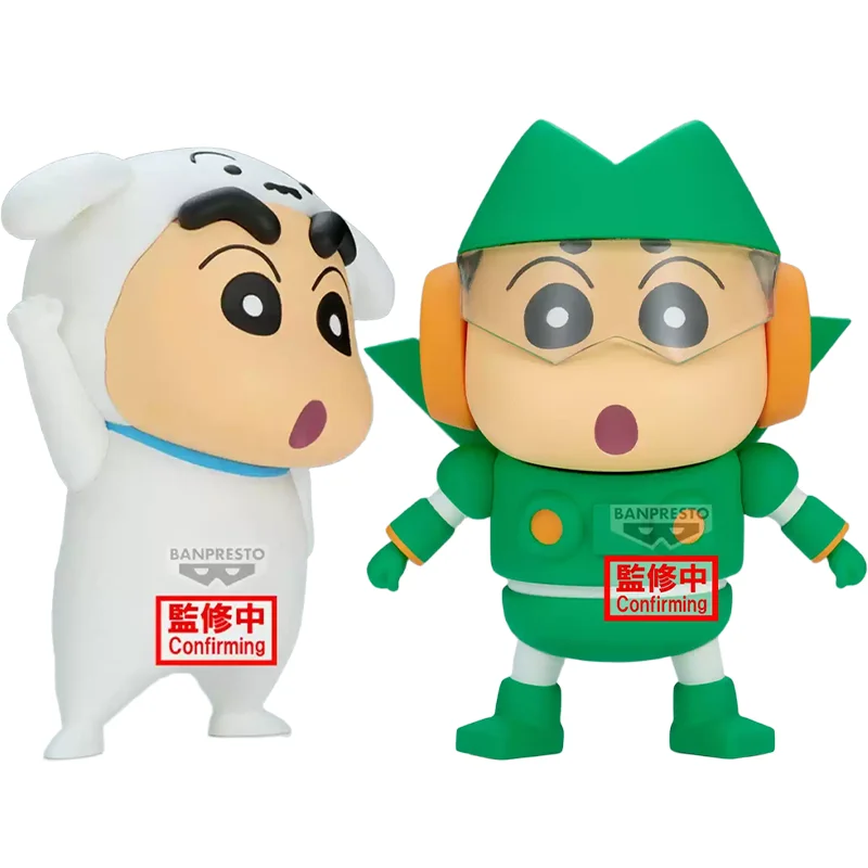 

Подлинная оригинальная фигурка Bandai Banpresto Crayon Shinchan для косплея, фигурка Shinchan Kantam Robo Shinchan Shiro Shinchan, модель фигурки из ПВХ