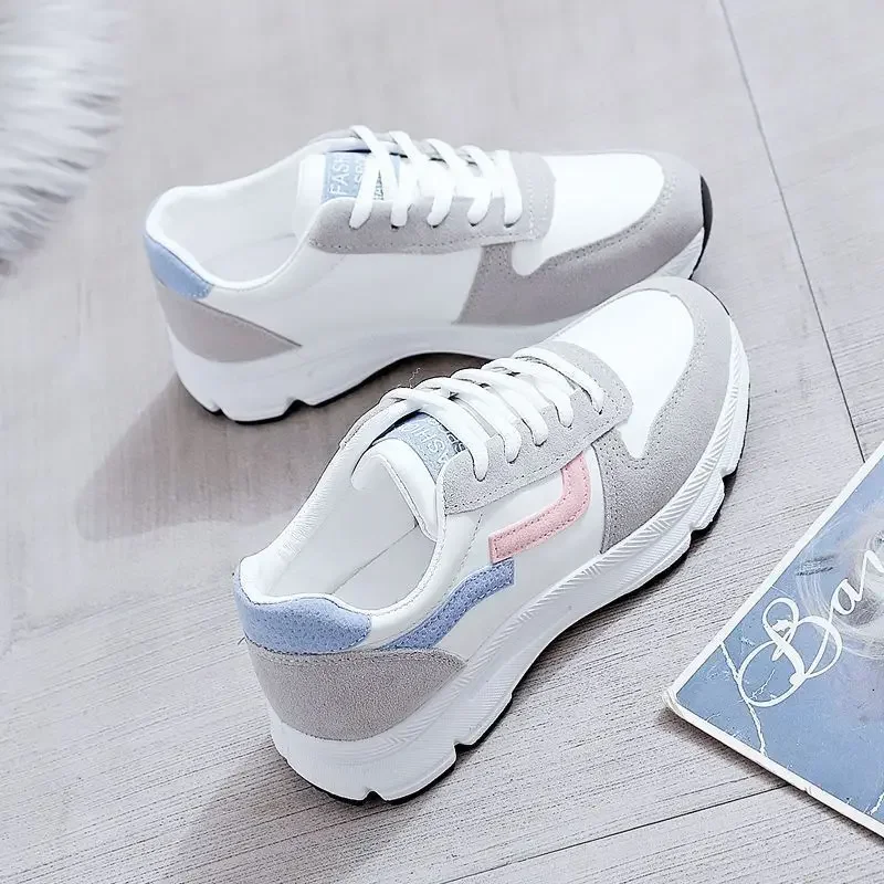 

Korean Fashion 2025 Lace Up Women's Sports Shoes Comfortable and Elegant Offers Stylish Walking Casual New In 39 Ladies Footwear