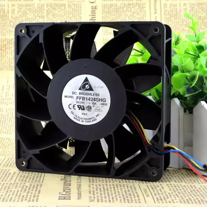 

New Cooler Fan for Delta FFB1424HG 14CM 24V 2.30A PWM Temperature Controlled Violent Cooling Fan 140*140*50mm