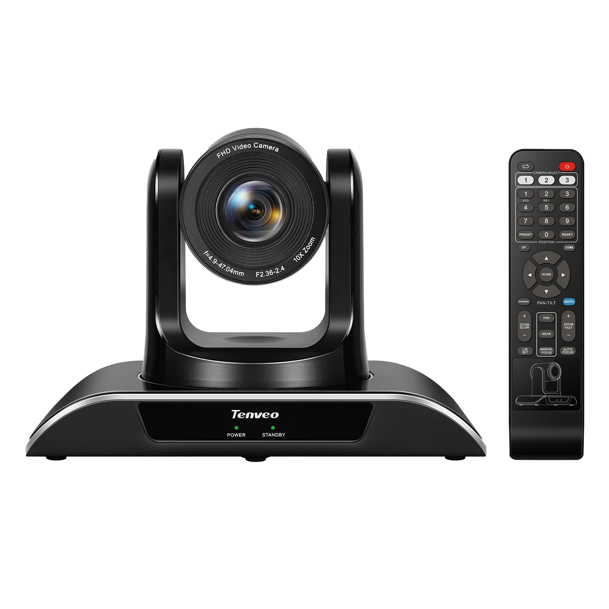 

Tenveo 1080P high-definition wide-angle zoom video conference camera USB drive free wireless microphone conference kit