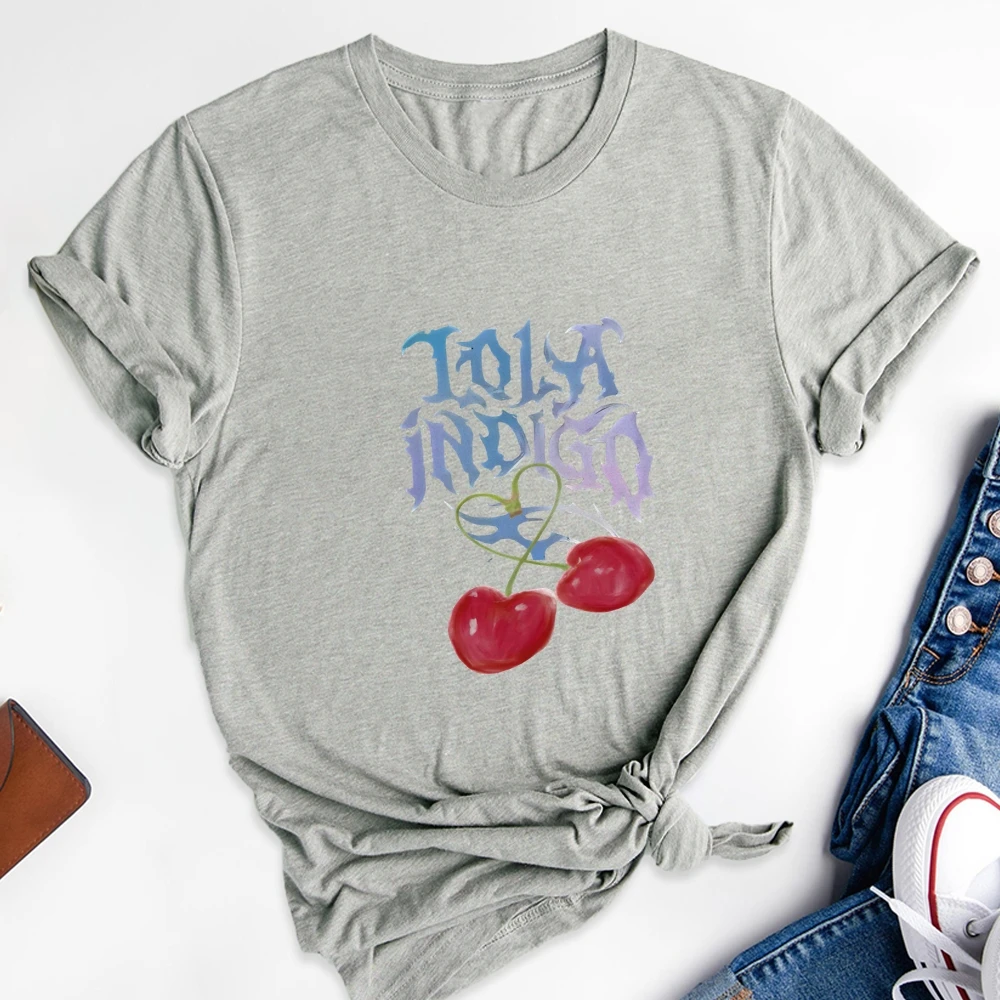 

Trendy Y2K Graphic T-shirt for Women - Vintage Streetwear Style Cotton Tee with Cool Print Tops for Ladies Summer Fashion 2025