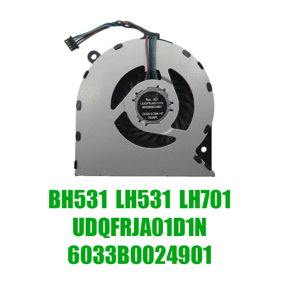 For Fujitsu For LifeBook BH531 LH531 LH701 MF60120V1-C230-S9A 6033B0024901 UDQFRJA01D1N 6033B0024901 DC5V CPU Fan Replacement