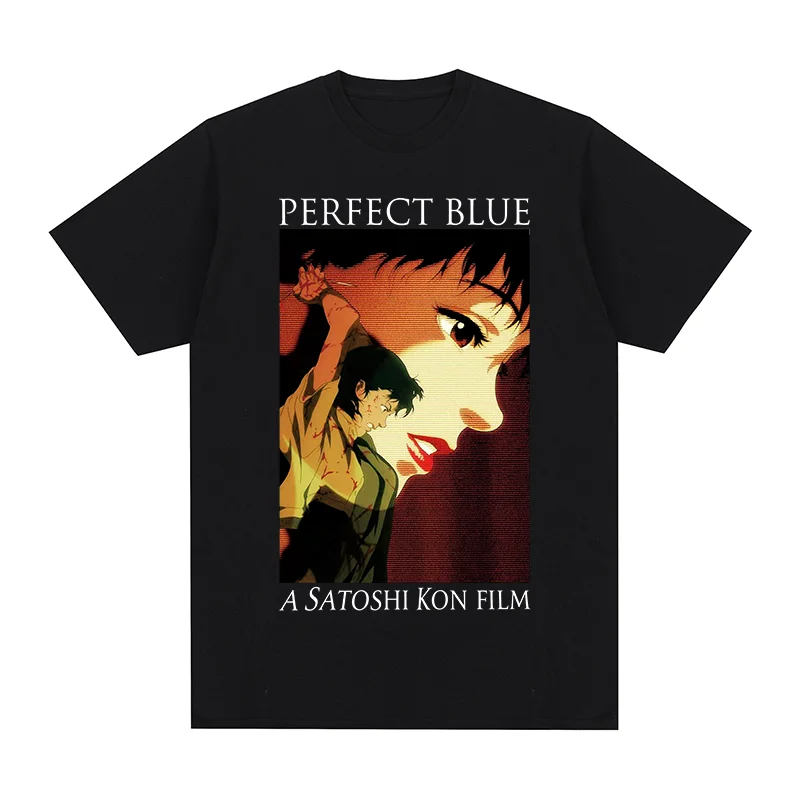 Винтажная футболка Perfect Blue Satoshi Kon, японская футболка с изображением персонажей аниме, Паприка, актриса миллениум-поколения, хлопковая мужская футболка, новая футболка, женские топы