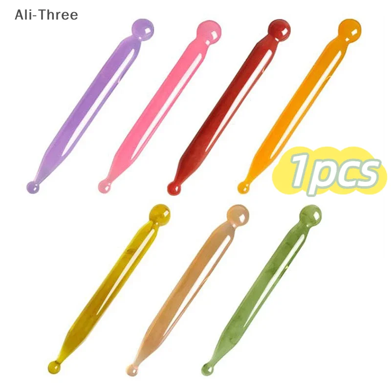 

Handmade Natural Jade Face Acupuncture Point Guasha Massage Stick SPA Therapy Rose Quartz Jade Stone Gua Sha Scraping Massager