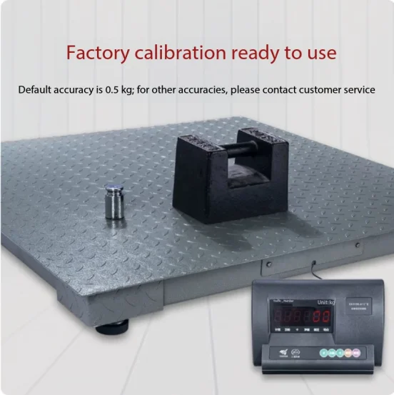 0.6 x 0.8 Meter 1 Tons Industrial Digital Scale Commercial Electronic Weighing High Precision Weighbridge For Livestock Weighing