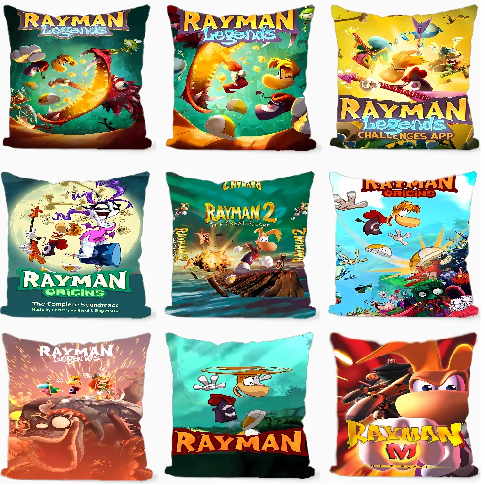 Rayman Legends أنيمي غرزة محظوظ التنين وسادة غطاء أريكة غطاء الوسادة غرفة المنزل الديكور الأطفال هدية #1