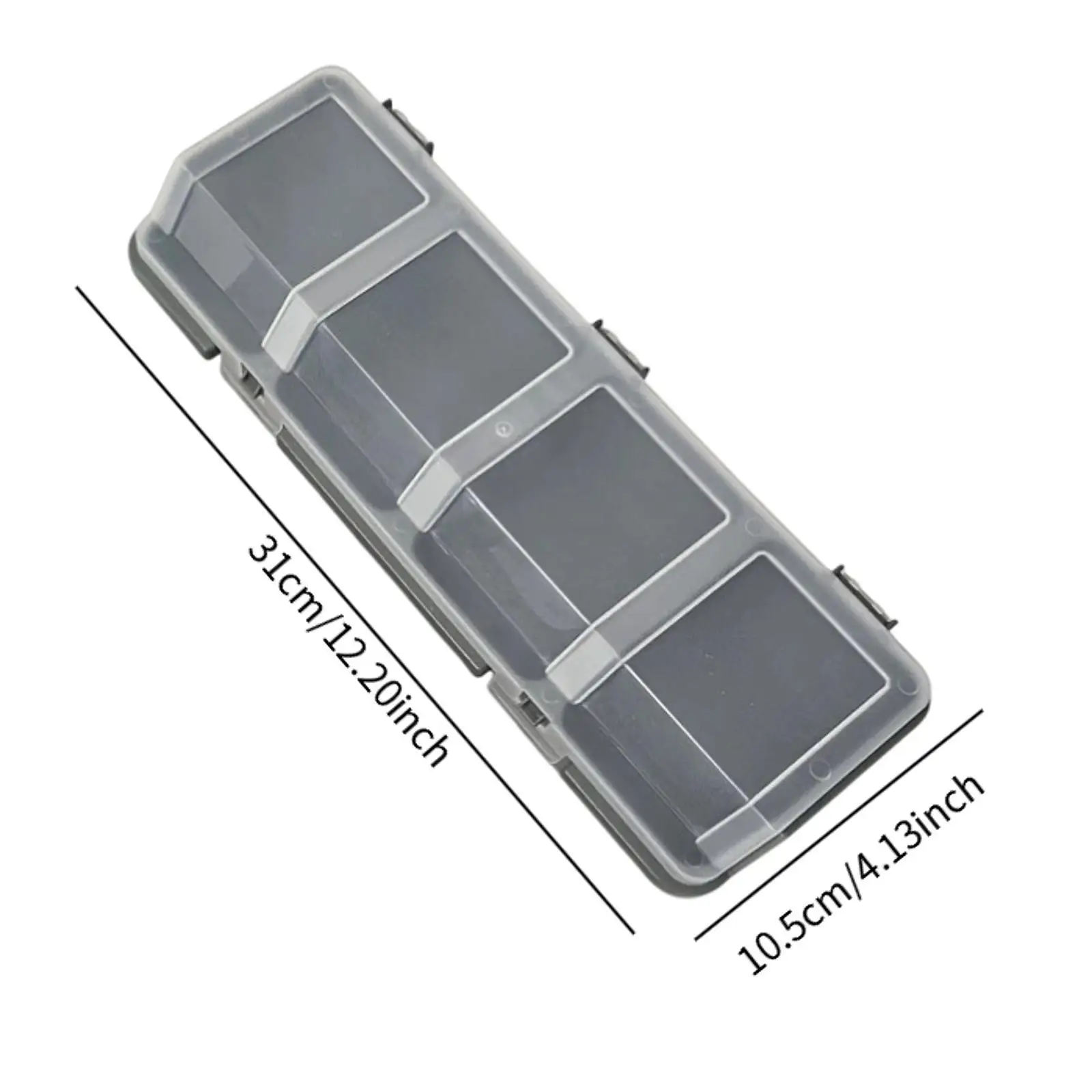 Components Screws Storage Bin with Compartment Sturdy Versatile Containers Sloping Opening Divided Container for Home Office