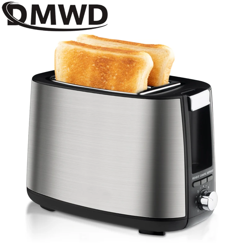 110V/220V Electric Toaster Sandwich Maker Grill 2 Slices Slot Cooking Bread Toast Oven Household Breakfast Baking Machine Heater