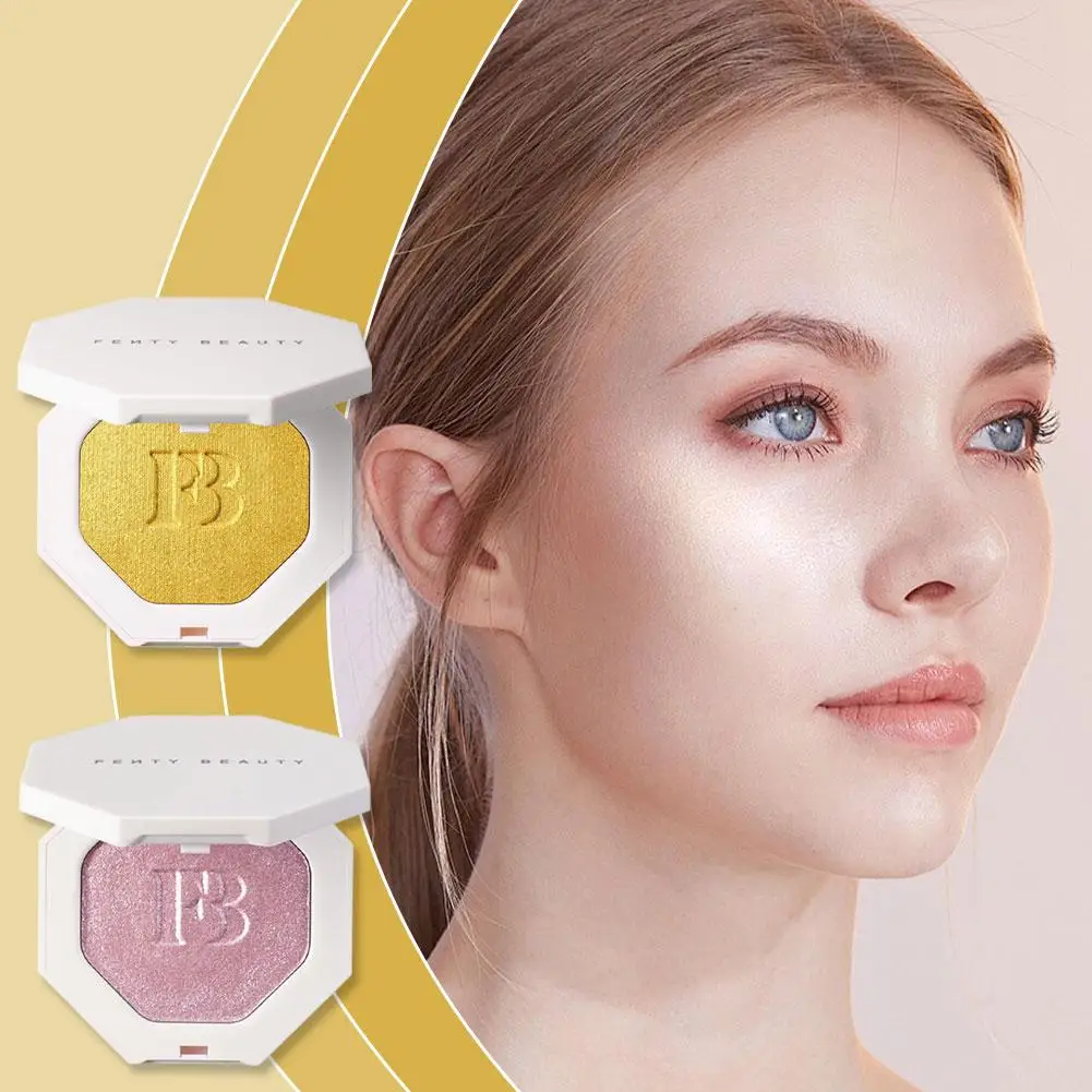 تسليط الضوء على مسحوق فضفاض طويل الأمد ماكياج أحادي اللون الأساس السائل الفتيات مستحضرات التجميل المخفي مسحوق تبييض #4