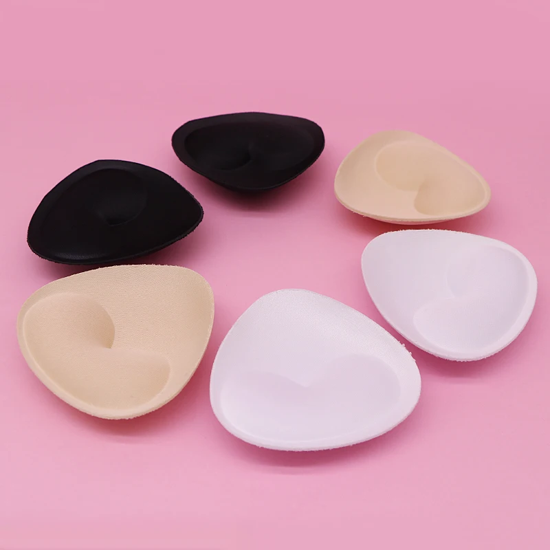 1Pair Sponge Push Up Bra Pads Set for Women Invisible Insert Swimsuit Bikini Breast Enhancers Chest Cup Pads Accessories