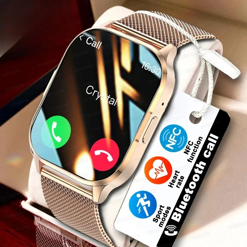 

Xiaomi 2026 Smartwatch 2.01inch AMOLED Screen Bluetooth Call Sport Watch Blood Pressure Music Women Smart Watch for Women damski