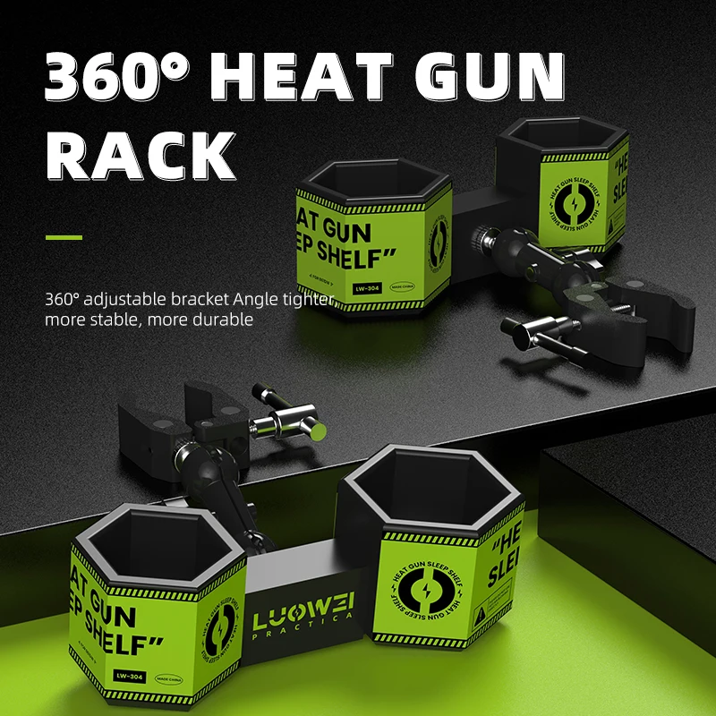 

Luowei LW-304 Solder Station Holder Support Heating Station Adjustment Angles Built-in 10 Powerful Magnets with Sleep Function