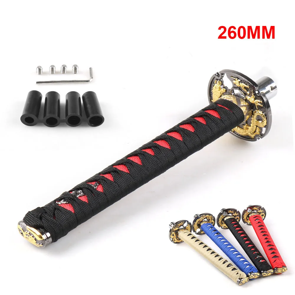 

Universal Personalized Samurai Sword Long Gear Head Manual Shift Lever Wave Stick Head 26CM