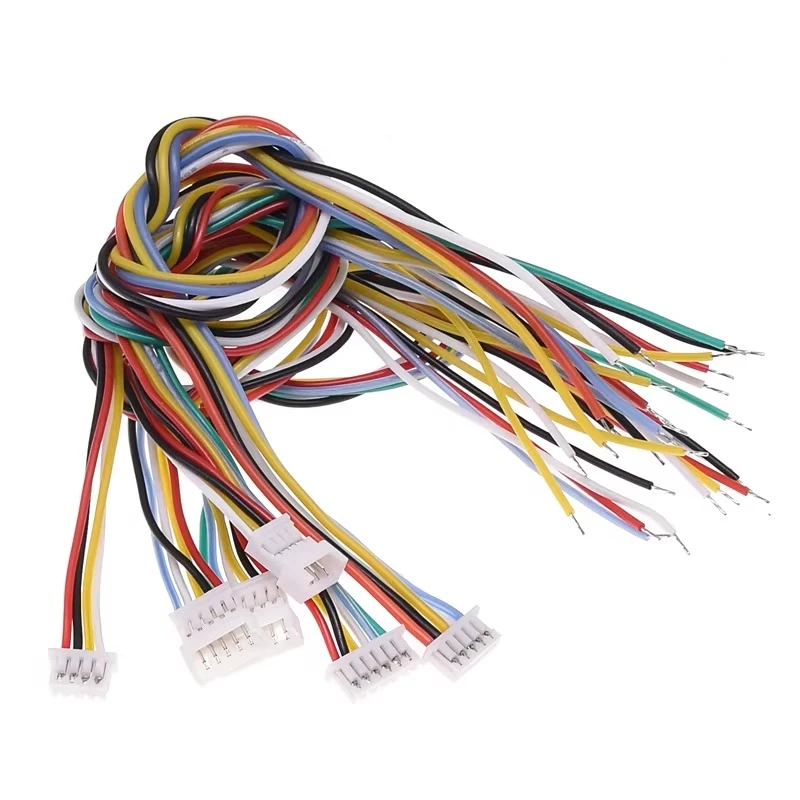 

10 шт. разъемы JST MX 1.25 мм (штекер/гнездо), силиконовые, мягкие, термостойкие, 2-6 контактов, для быстрого подключения, клеммный соединитель, 26AWG