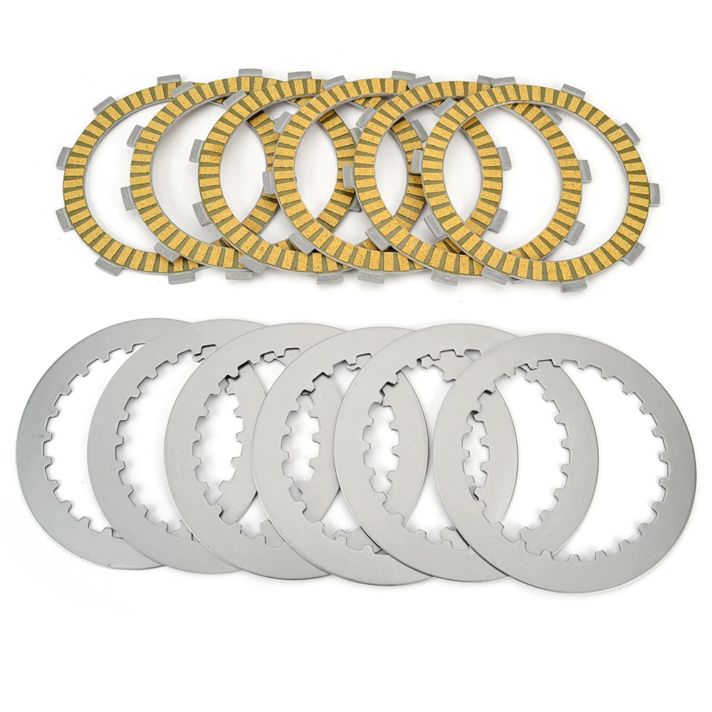 Motorcycle Steel Friction Clutch Plate Kit For Suzuki DR250 DR250R SJ45A Dejbel 250 DRZ250 K1-K7 DR DRZ 250 250R Daytona 650