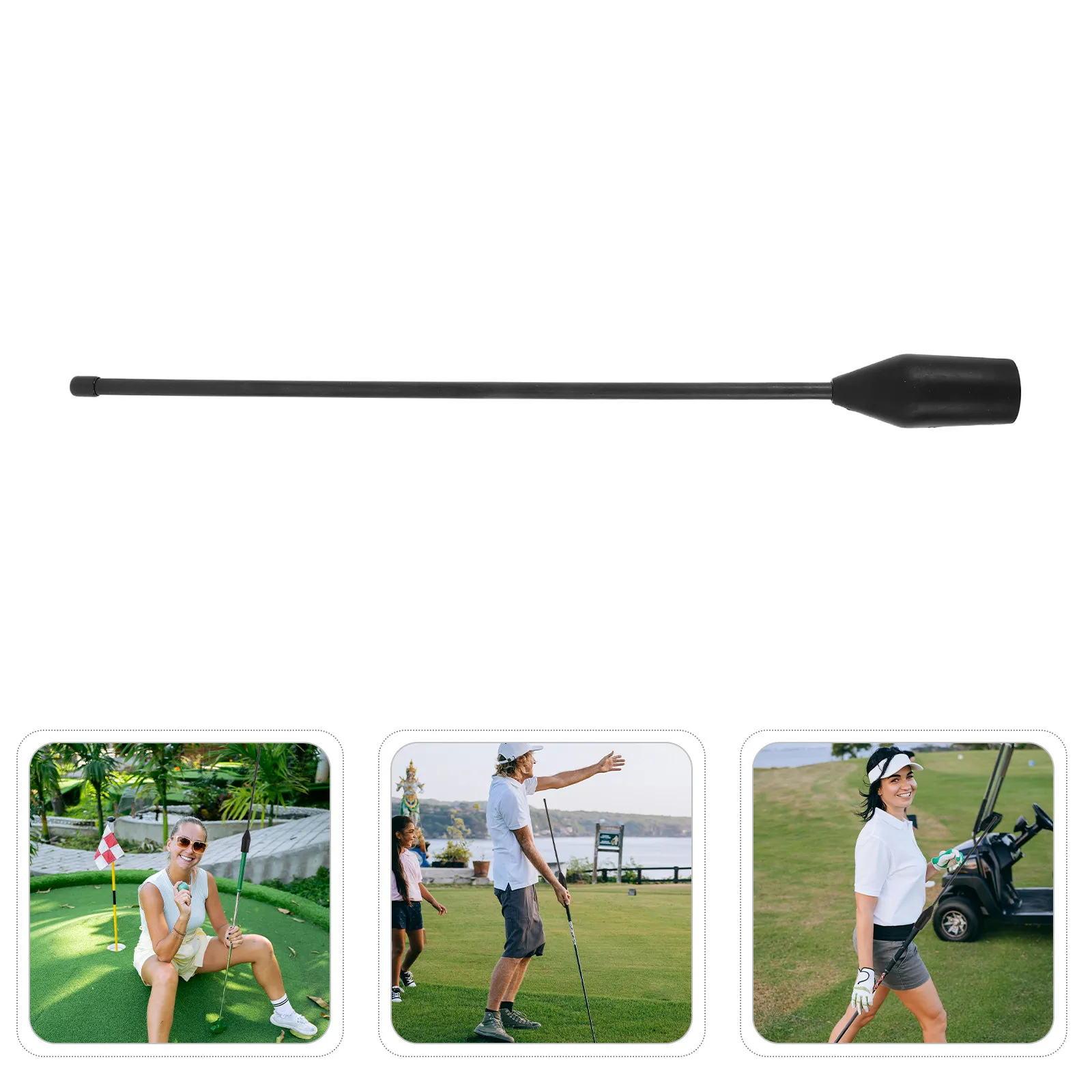 

Golf Swing Trainer Indoor Posture Corrector Golf Grip Trainer Warm-Up Stick Swing Training Aid Chipping Practice Tool Alignment