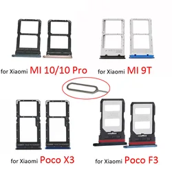 Phone SIM Tray Slot For Xiaomi Mi 9T 10 Pro New SIM Chip SD Card Adapter Holder Drawer For Xiaomi Poco F3 X3 Pro