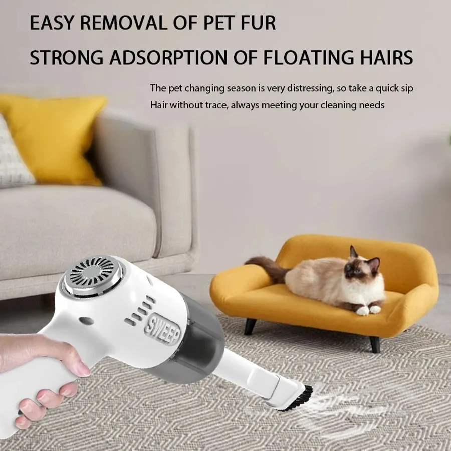 Wireless Mini Vacuum Cleaner USB Rechargeable Handheld Powerful Indoor Sofa Desktop Window Vacuum Cleaner Car Home Dual-purpose