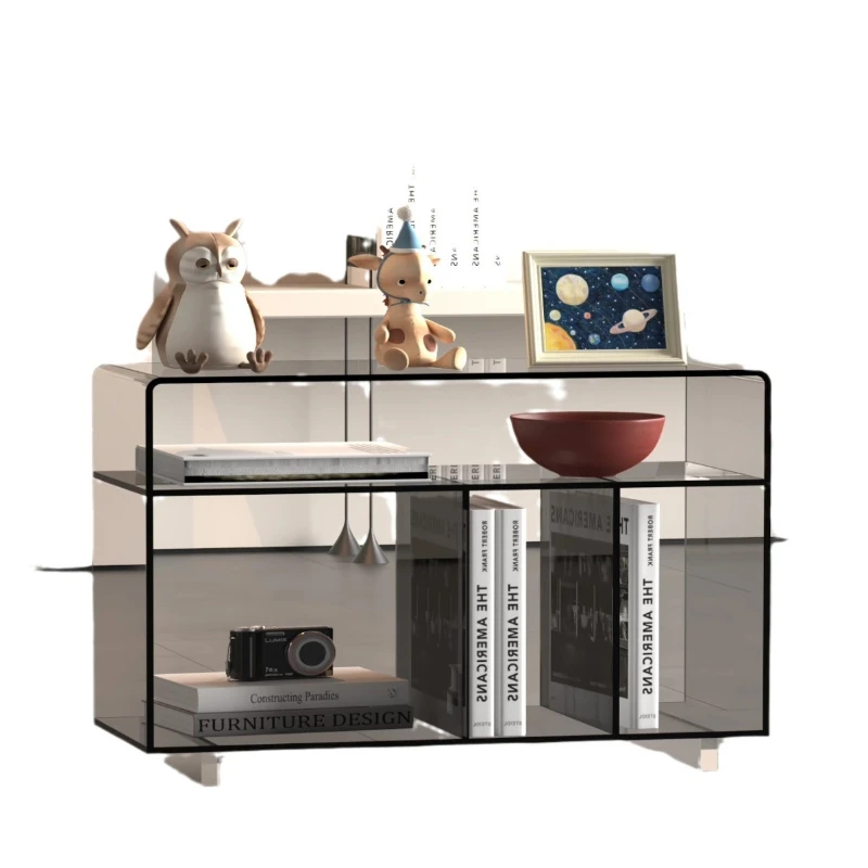 

Acrylic bookshelf minimalist sofa side cabinet against the wall side cabinet creative small coffee table
