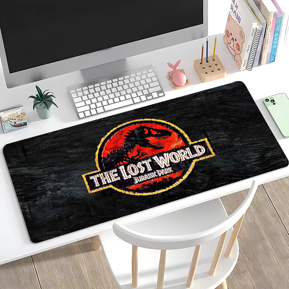 J-Jurassic P-Park Cool Mousepad Large Anti-Slip Mouse Pad Stitched Edges Mat Durable Desk Laptop Gaming​ Keyboard Pad XXL