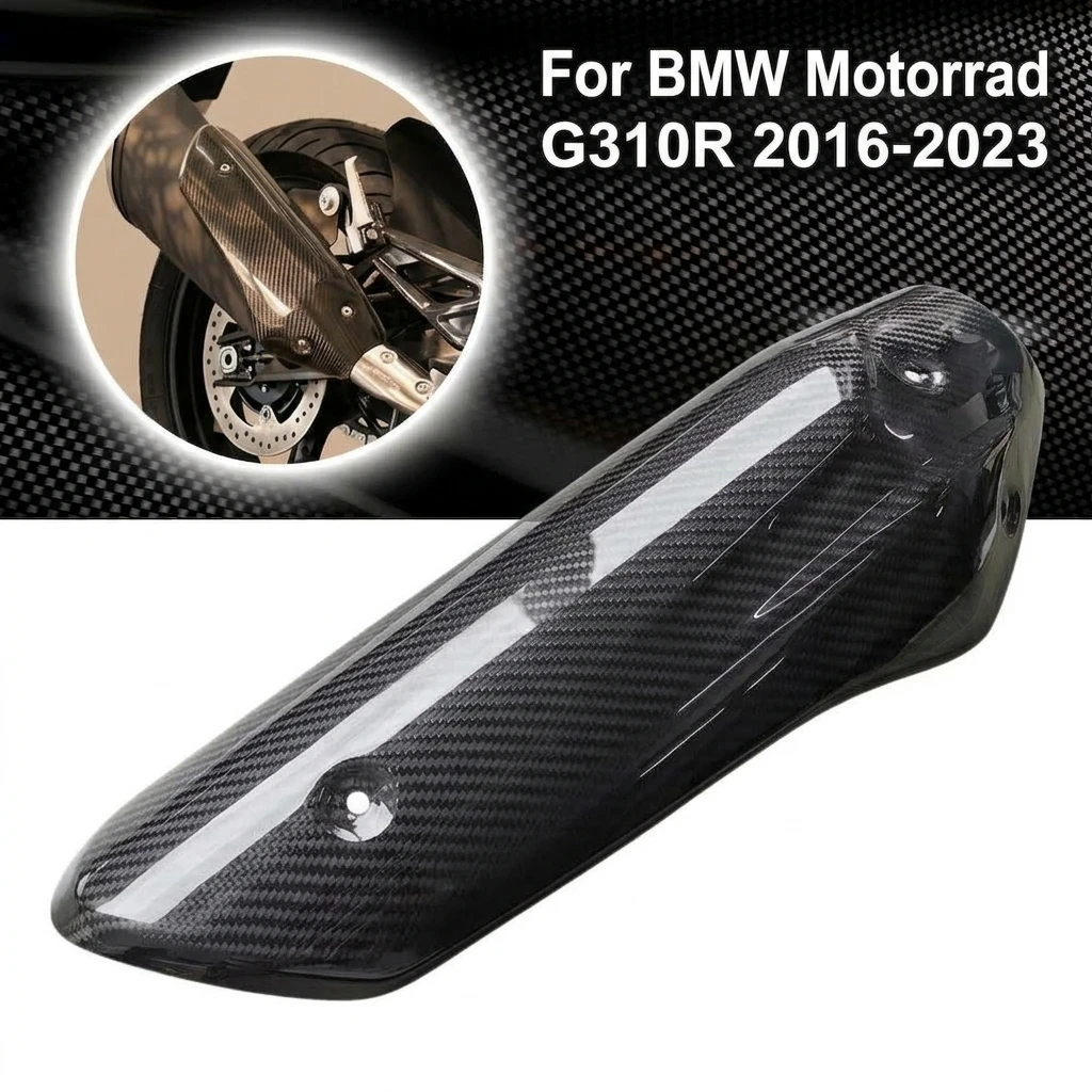 For BMW Motorrad G310R 2016-2023 Motorcycle Exhaust Pipe Heat-proof Cover - Carbon Fiber