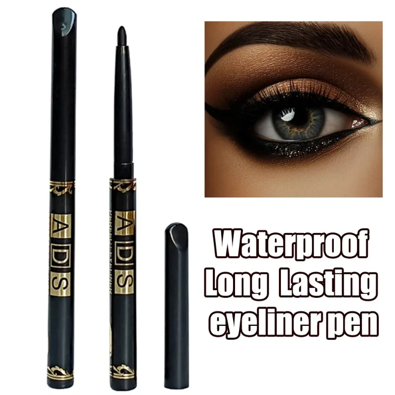 2Pcs Waterproof Black Brown Eyeliner Pencils - Smudge-Proof, Long-Lasting & Beginner-Friendly Smooth High Pigmented Eye Makeup