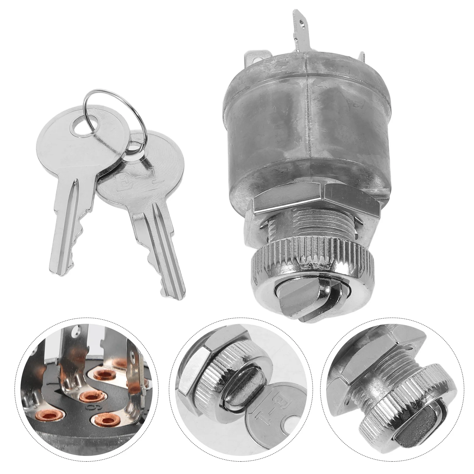 

1Set Electric Golf Cart Starter Switch Key Lock Replacement Robust Ignition for Sports Cart Secure Outdoor Vehicle Access