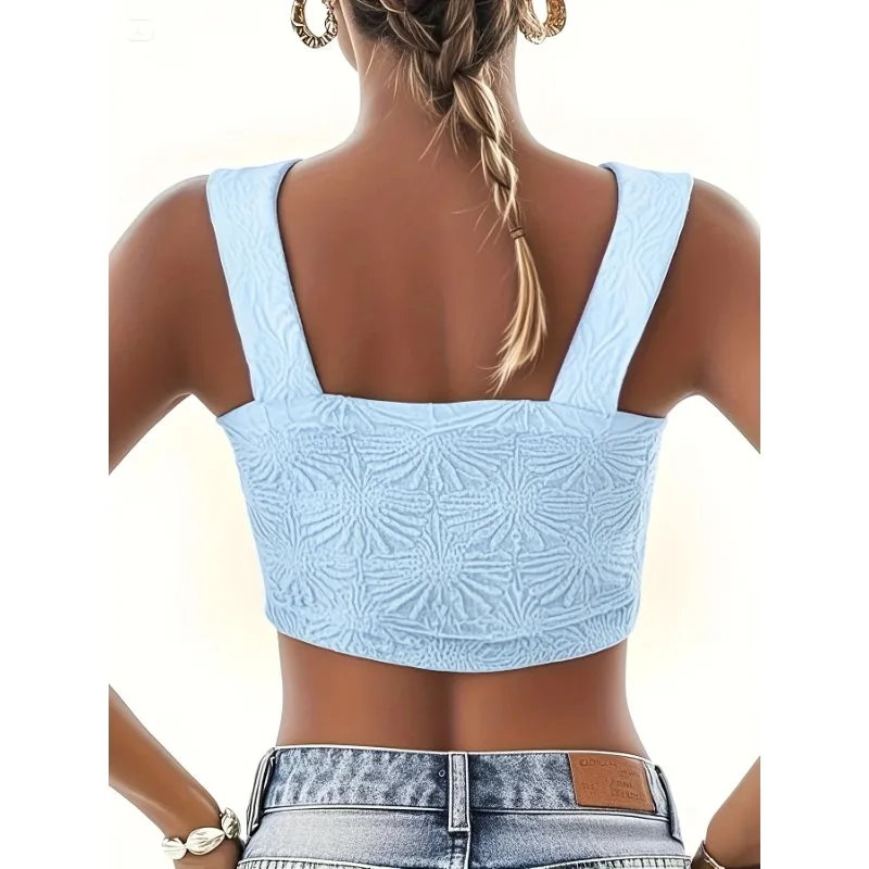Chaleco de talla grande 1XL-5XL nuevo de verano para mujer, chaleco a la moda de Color sólido, Top, chaleco cómodo informal para mujer