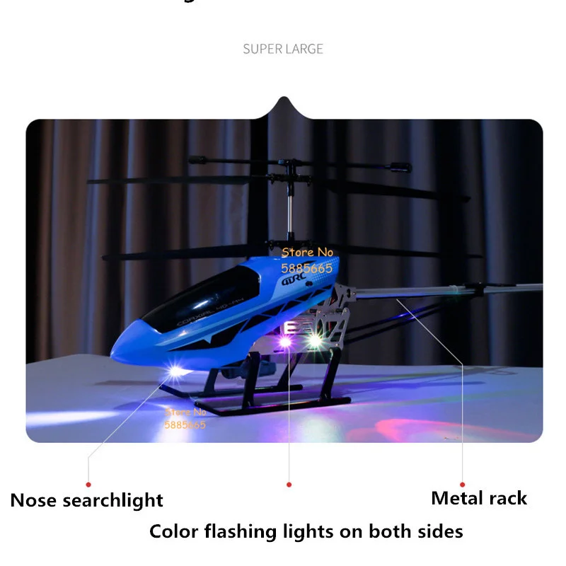 70CM Big Size Alloy Obstacle Avoidance RC Helicopter 4K Dual Camera Switch Altitude Hold Hover WiFi FPV Flight LED Light RC Toys