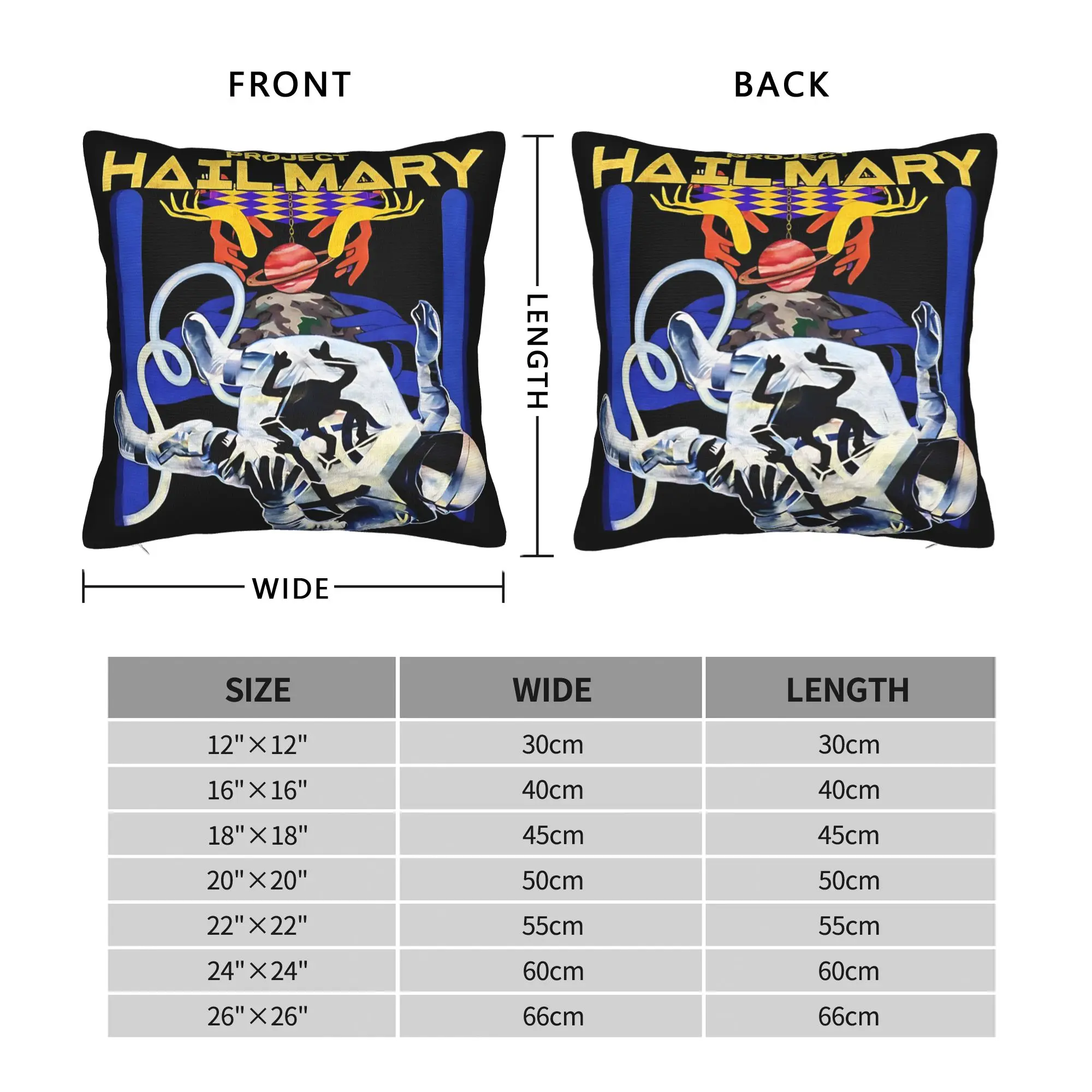Project Hail Mary Amaze Amaze Jazz Hands andy weir Pillowcases Pillow Case For Wedding Party Home Decor Square Pillow Cover