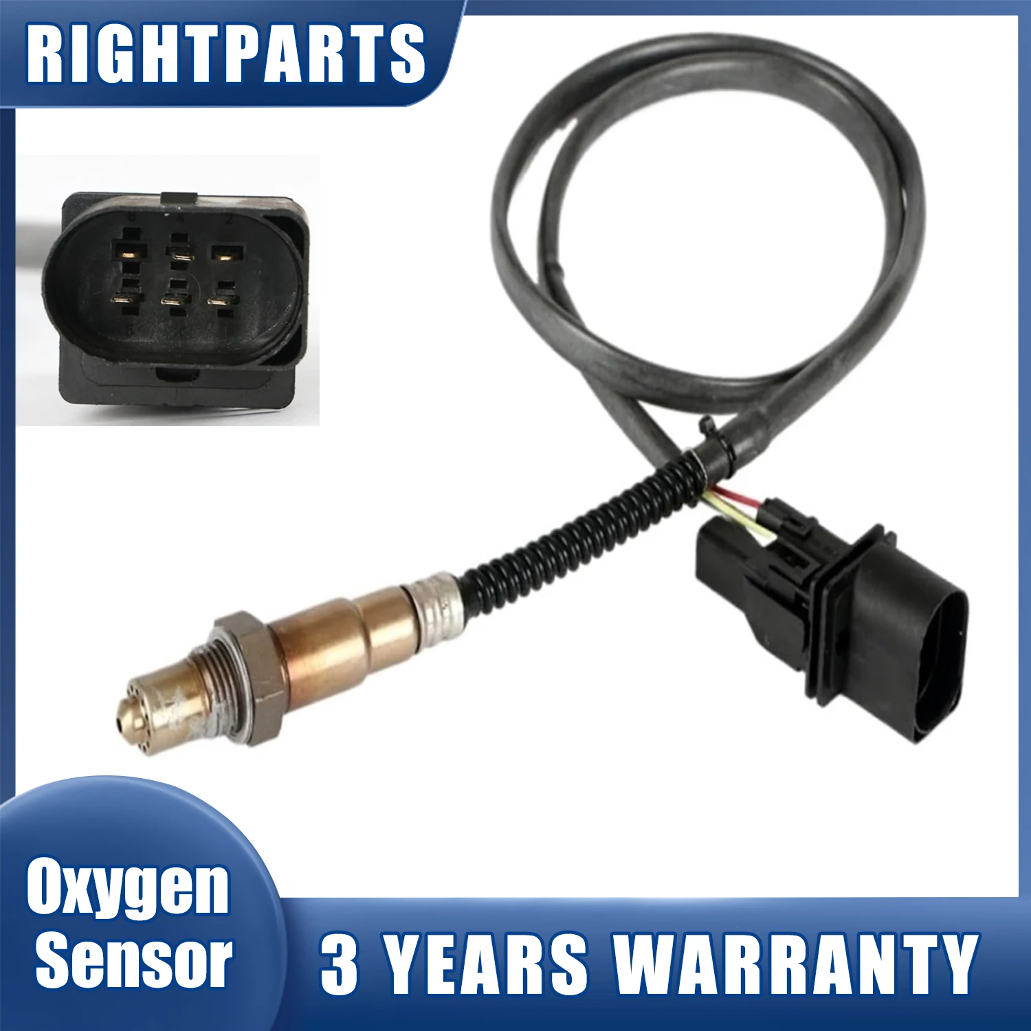 

5wires Wideband Lambda Probe O2 Oxygen Sensor 0258007193 for AUDI A8 3.0 2003-2006 3.7 4.2 quattro 2002-2010 NO# 077906265AC